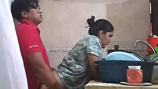 In the Kitchen with My Employee Fucking