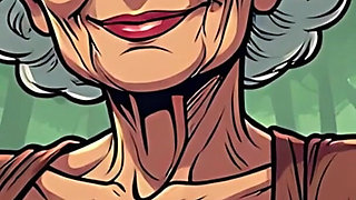 Topless Cartoon Grannies