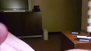 Hairy Bear Jerks Off in a Hotel Room and Cums Hard