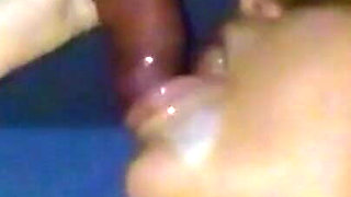 Milking table, cum in mouth