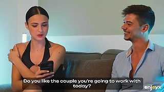 Screaming, , And Swallowing Big Cocks During Hard Threesome Sex With Charlotte Lapiedra And Goran Abramovic