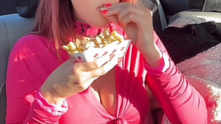 Watch Me Eating My Favorite Fast Food in the Car