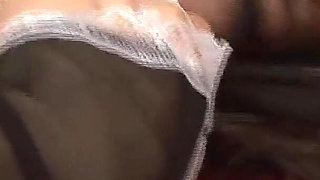 Hot Ramen Scene-3_bukkake for a Brunette Japanese Maid in Lingerie Who Ends up Covered in Semen