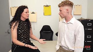 AuntJudysXXX - Tall Mature Office MILF Beth Mckenna Fucks the Intern