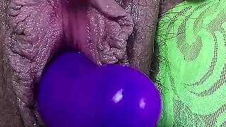 MILF Extreme Close up Fat Pussy G Spot Vibrator Play & Orgasm