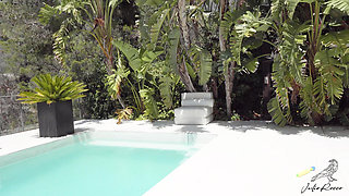 Tremendous Latina Gets a Good Massage and a Huge Black Cock for Her Huge Pussy