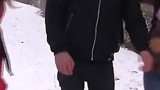 2 Chicks Suck off One Lucky Guy