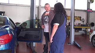 Tatted Ginger German MILF with Naturals Gets Fucked in