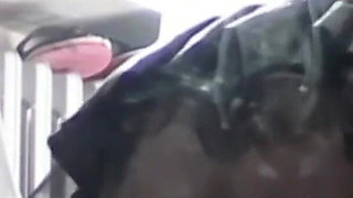 Perfect-assed MILF in Pantyhose Giving a Blowjob