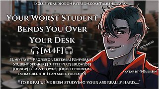 Car Toon And Erotic Audio - Your Worst Student Fucks You Over Your Desk Asmr Audio Roleplay For Women [m4f]
