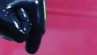 Sexy MILF with Big Natural Body Teasing in Latex Catsuit, Free Porn XXX Rubber Video