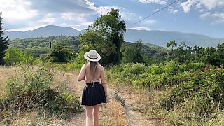 Young Angelica Has Dirty Sex In The Mountains And Takes Urine