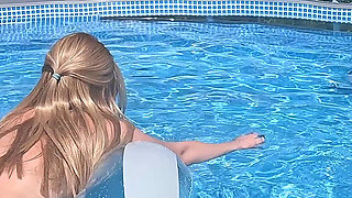 Neighbor Watches Me Swim