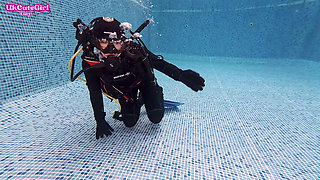 Vintage Mask & 8mm Wetsuit Underwater Scuba Bliss