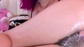 Creamy Anal with Xxl Buttplug