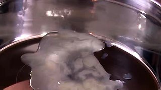 Japanese Teen at Pet-Play Cosplay get so much sperm