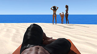 Tacos: Pleasant Sunny Day on the Beach with the Swinger Couple and the Sexy Hotties in Bikini - Episode 78
