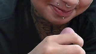 A Nice and Deep Blowjob From This Naughty Nymph