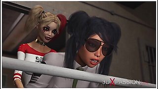 Powerful woman dominates in a rough prison encounter
