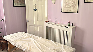 Hot Redhead Masseuse Uses Her Feet