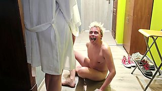 Toilet girls pissing, predominated, female domination