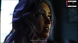 Private time with Julia very intense and highly intimate scenes.Game of hearts 1