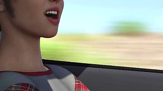 Bigcock Hitchhiker Fucked and Creampied a Desperate MILF