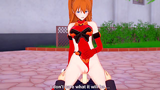 Asuka cowgirl : Neon Genesis Evangelion hentai parody