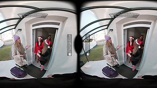 VR Fuckers: 5 Sumptuous Honies Plumb You in The Hottest Christmas Fuck-a-thon Ever - VR Pornography