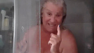 Take a Shower with the Horny Lady Fina, and Masturbate