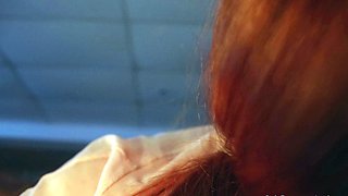 Cute curly brunette solo webcam masturbation