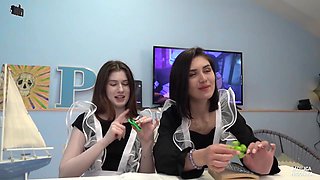 Naughty Russian school girls flaming adult video