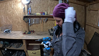 MILF Deepthroat & Masturbation Tease - Cameltoe, Tits & Cum Play