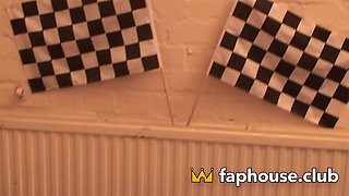 Big-titted honey frees erotic delights on her