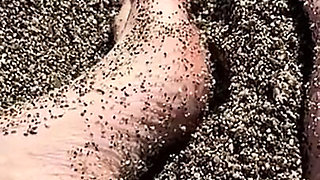 For Those Who Love Legs, I’m Having Fun in the Sand.