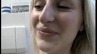 Blonde Babe Squirts Milk While Fingering to Explosive Orgasm