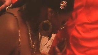 MILFs Are Hot Curvy Black Woman with Huge Tits Gets a DP in a Threesome with Friends