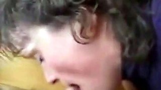 Mature French Amateur Gives a Quick Blowjob During Break