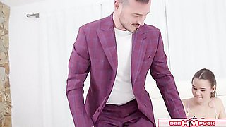 Smooth Charmer Gets His Ass Eaten By Beauty - Feet Slave, Trinity Olsen And Derek Kage