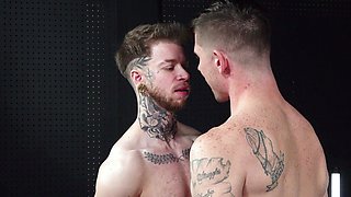 Tattooed FTM Atlas Alexander Gets Deep Bred by Derek Spears