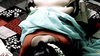 Desi Stepsister in Law in Saree Blouse After Fucked Hard in Missionary Pussy Creampied in Doggy Style
