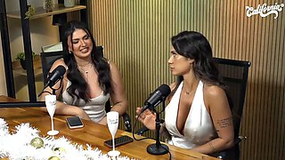 Busty Blonde Shares Lesbian Sex Goals in New Year Podcast