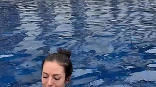 Outdoor Bikini Tease, Big Boobs Flashing