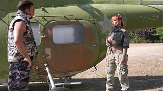 Military Babe Sabien Get Fucked Hard in Her Fat Ass