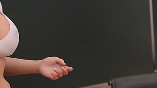 Steps of Debauchery Ep.5.2 - P28b - She Fucks Right in the Lecture Hall Then Tells Her Cuckold Husband All About It