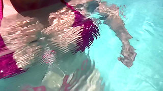 Artemisia Love Showing Her Juicy Perfect Tits Wearing a Sexy Bikini at the Pool