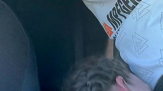 Tattooed MILF Drains Her Man Outdoors and in Car
