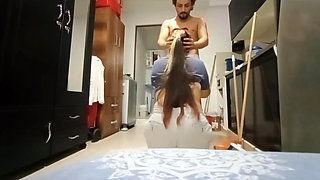 Incredible! My Step Aunt Came Into the House When She Was Doing Toilet Naked and Fell Into the Trap