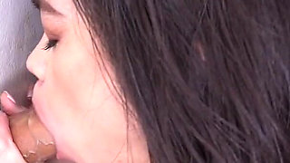 Petite Asian MILF Takes on a Bwc and BBC on Her First Visit to the Glory Hole