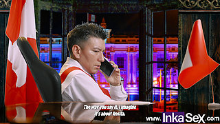 My Angry MILF Stepmom Finds Out and Teaches My Ex-girlfriend How to Fuck Anal on Valentine's Day.